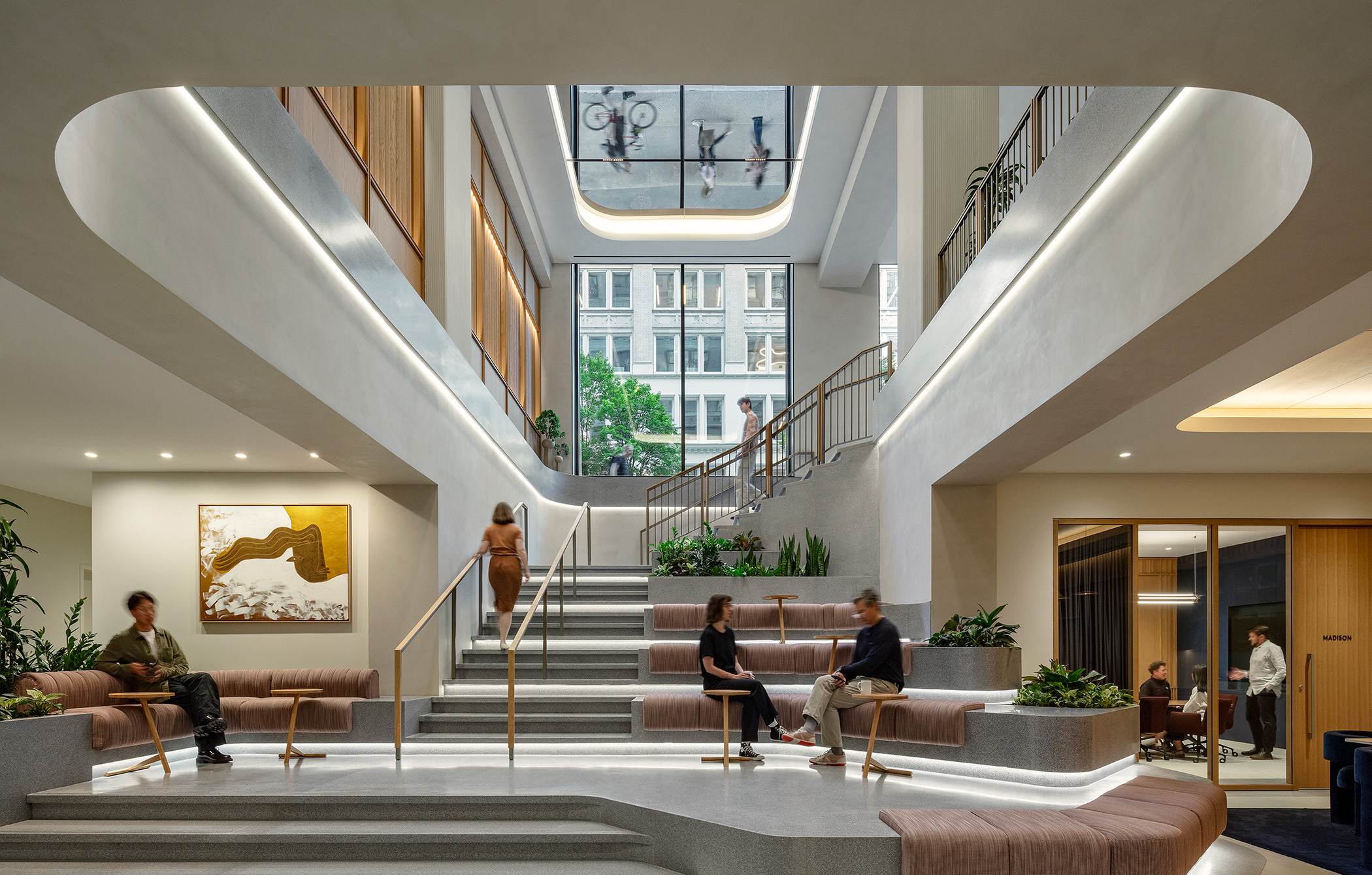 Interior lobby 360 park avenue using i2cove by i2systems